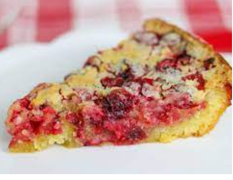 Crustless Cranberry Pie