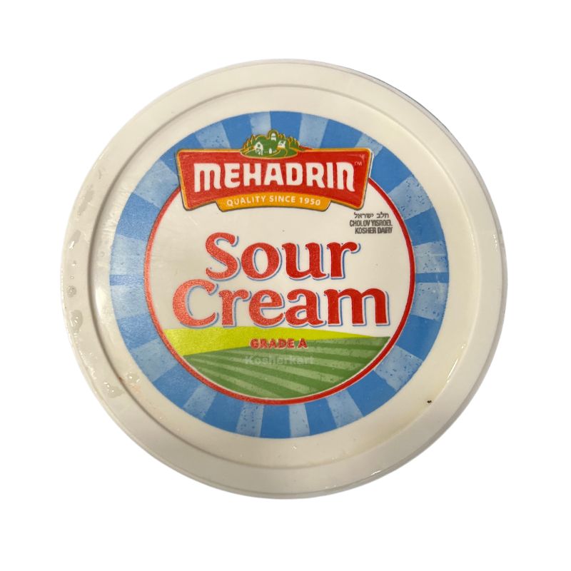 Shop Mehadrin Sour Cream 16 Oz Kosherkart Kosher Fish And Dairy