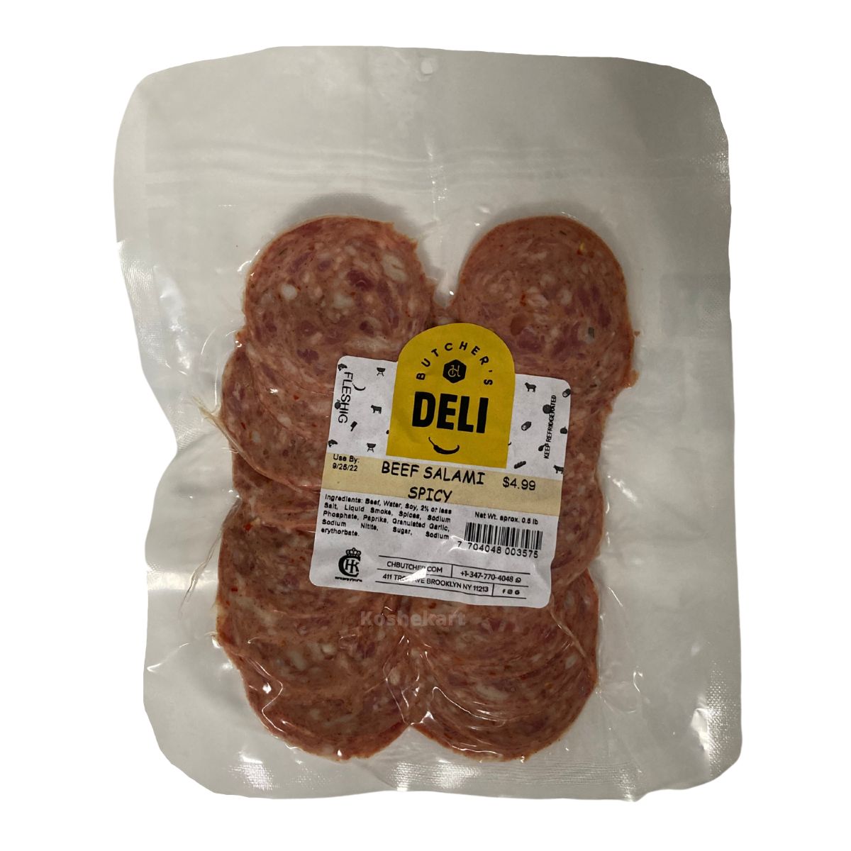 smoked beef spicy beef salami