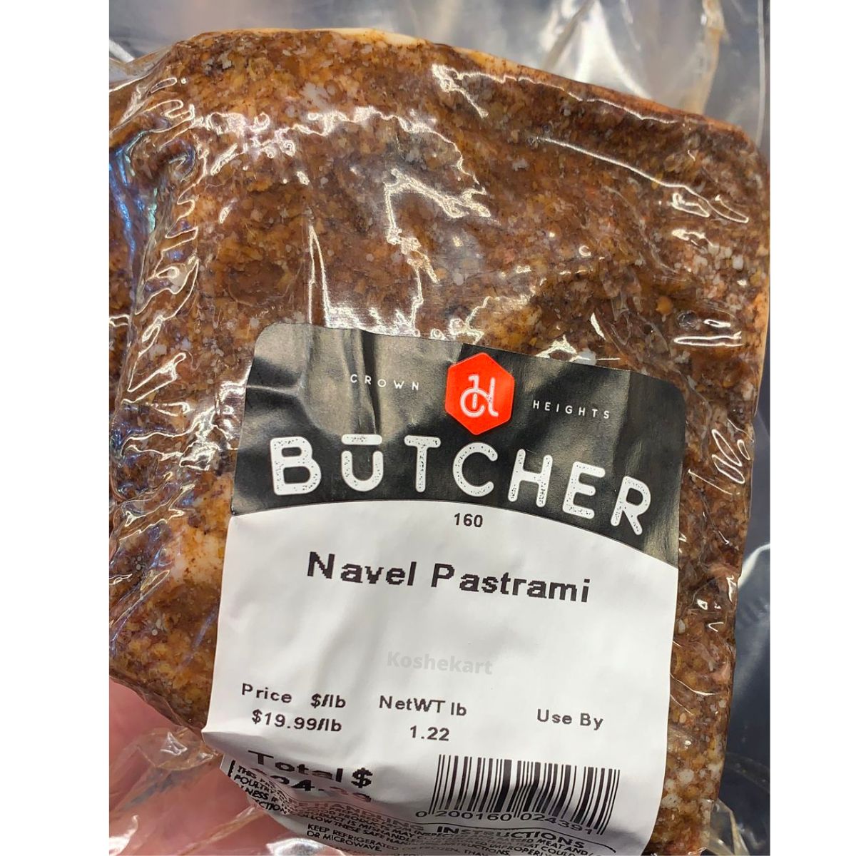 Buy Crown Heights Butcher Navel Pastrami Chunk Kosherkart Fresh
