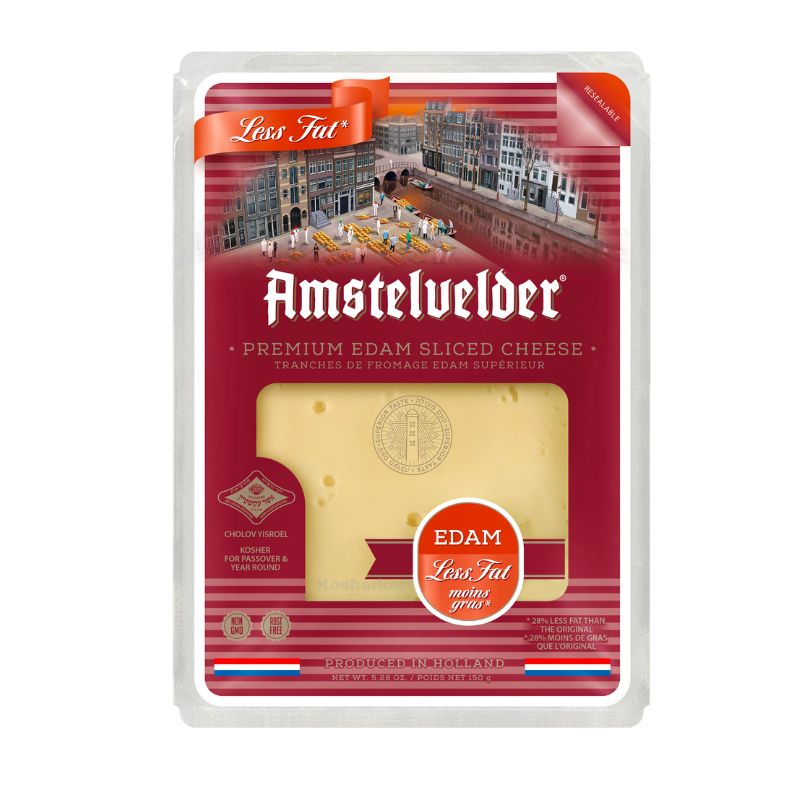 Amstelvelder Less Fat Edam Sliced Cheese 5.29 oz