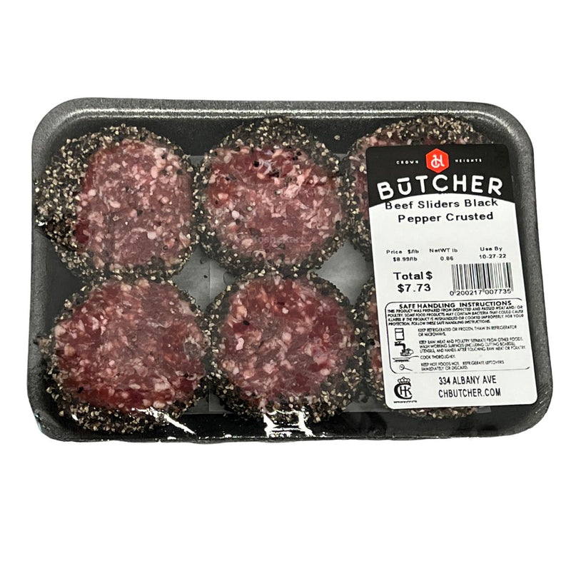 CH Butcher Black Pepper Crusted Beef Sliders 6-Pack (0.8 lbs - 1 lb)