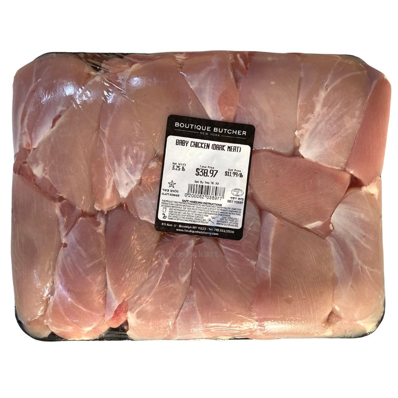 Boutique Butcher Boneless Skinless Chicken Thighs (Baby Chicken Dark Meat) (1.5 lbs - 2 lbs)