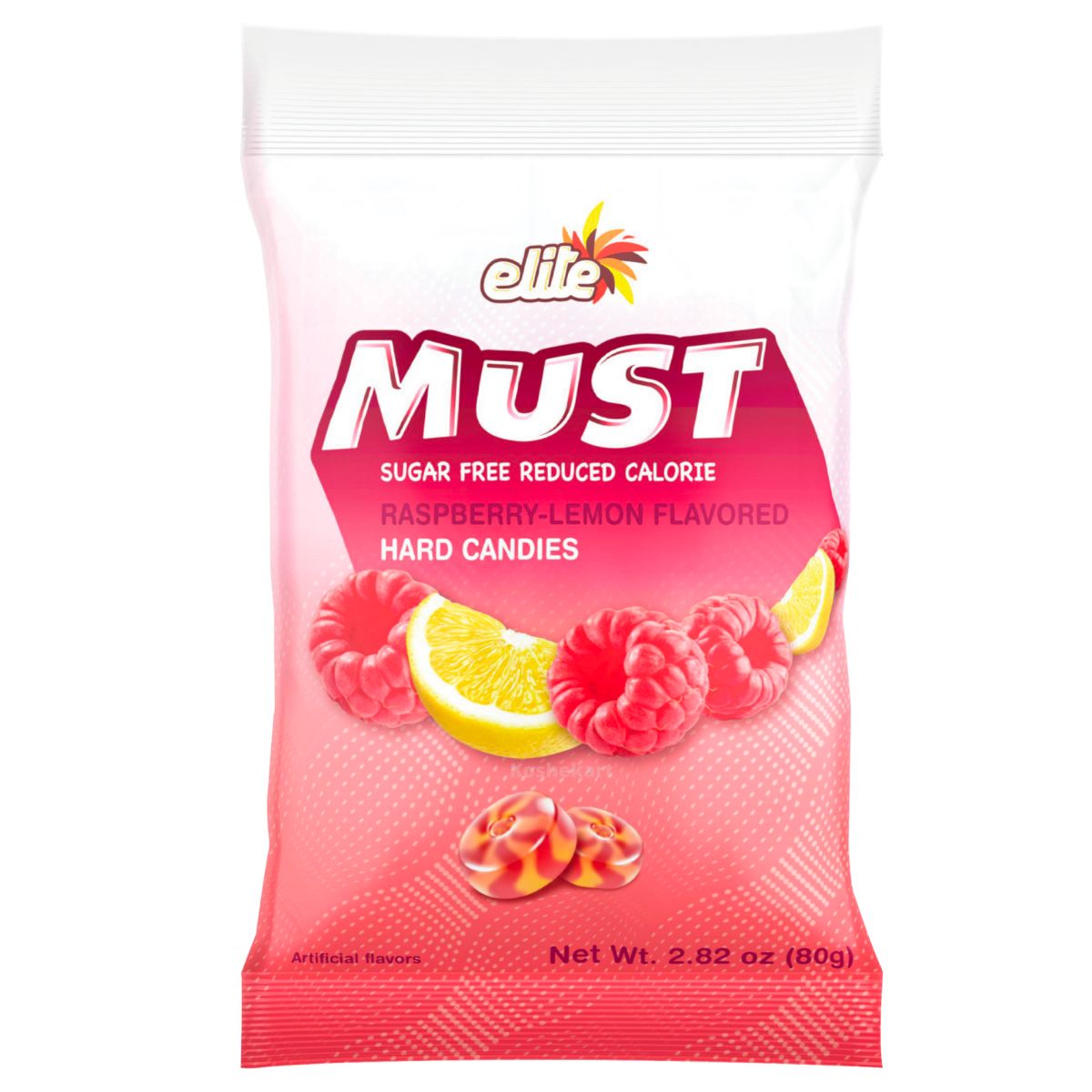 Elite Must Sugar Free Lemon Raspberry Candy 2.82oz