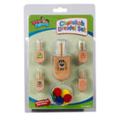 Izzy 'n' Dizzy Natural Wood Dreidel Set 5 pk