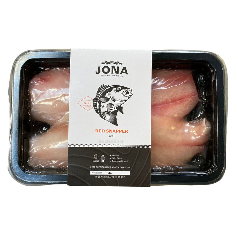Jona's Wild Caught Red Snapper Fish Fillet (Tray Packed) (0.8 lbs - 1.5 lbs)