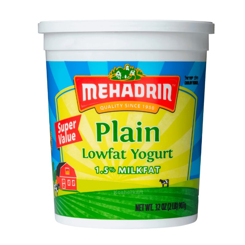 Mehadrin Plain Yogurt 32 oz