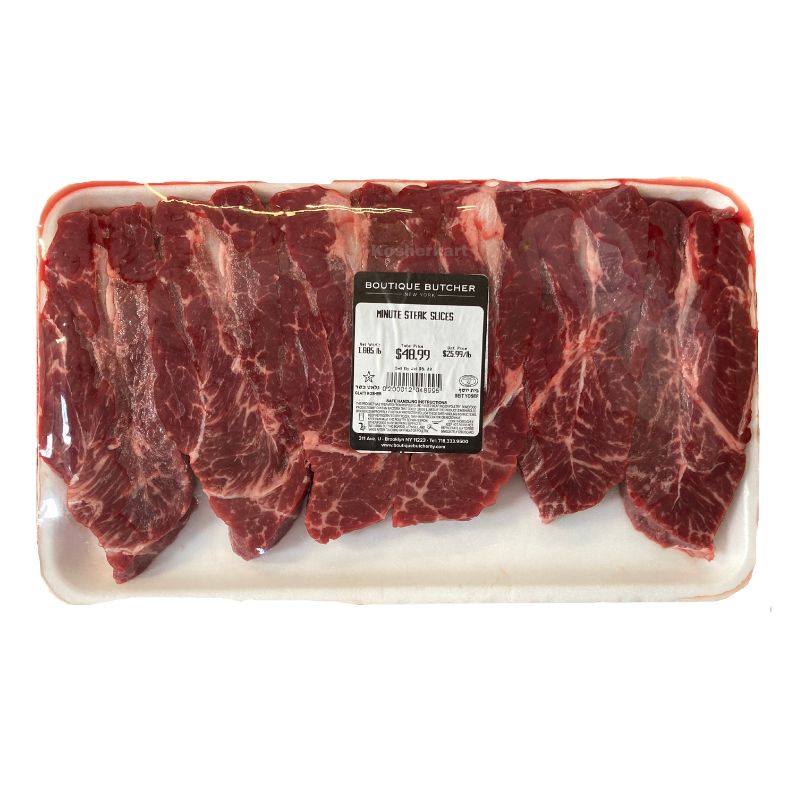 Boutique Butcher Minute Steak Slices (1.4 lb - 1.8 lbs)