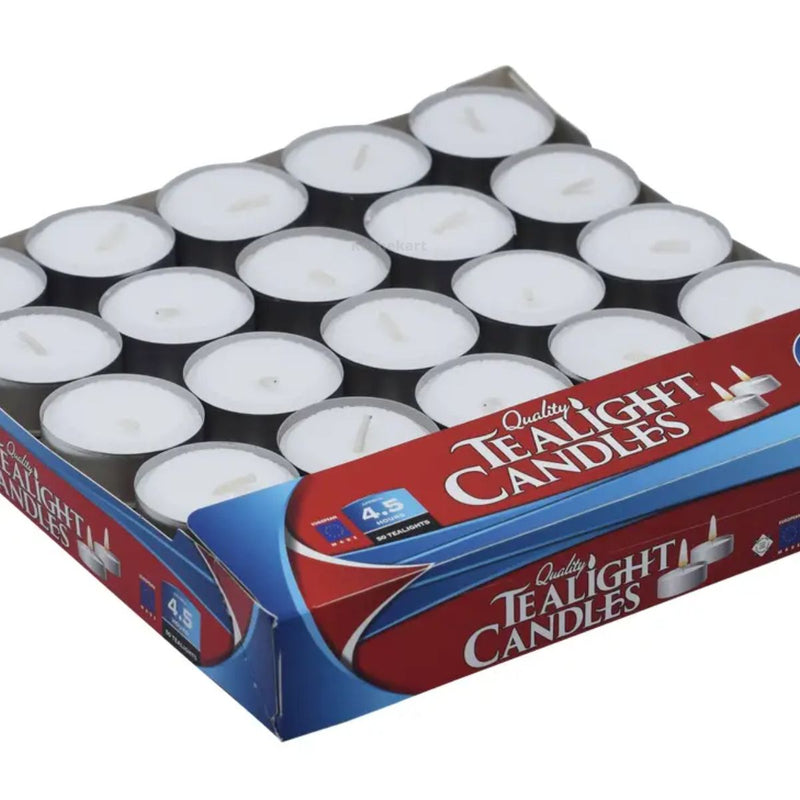 Ner Mitzvah European Tea Light Candles 50 ct (box)