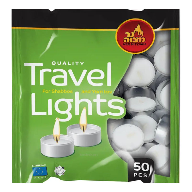 Ner Mitzvah Tea Light Candles 50 pk (bag)