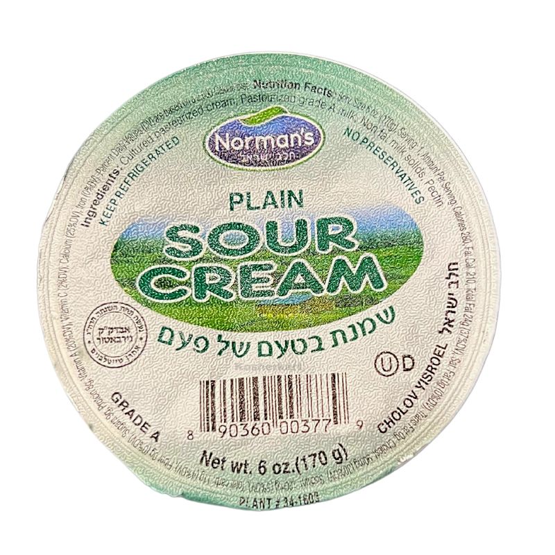 Norman's Plain Sour Cream 6 oz