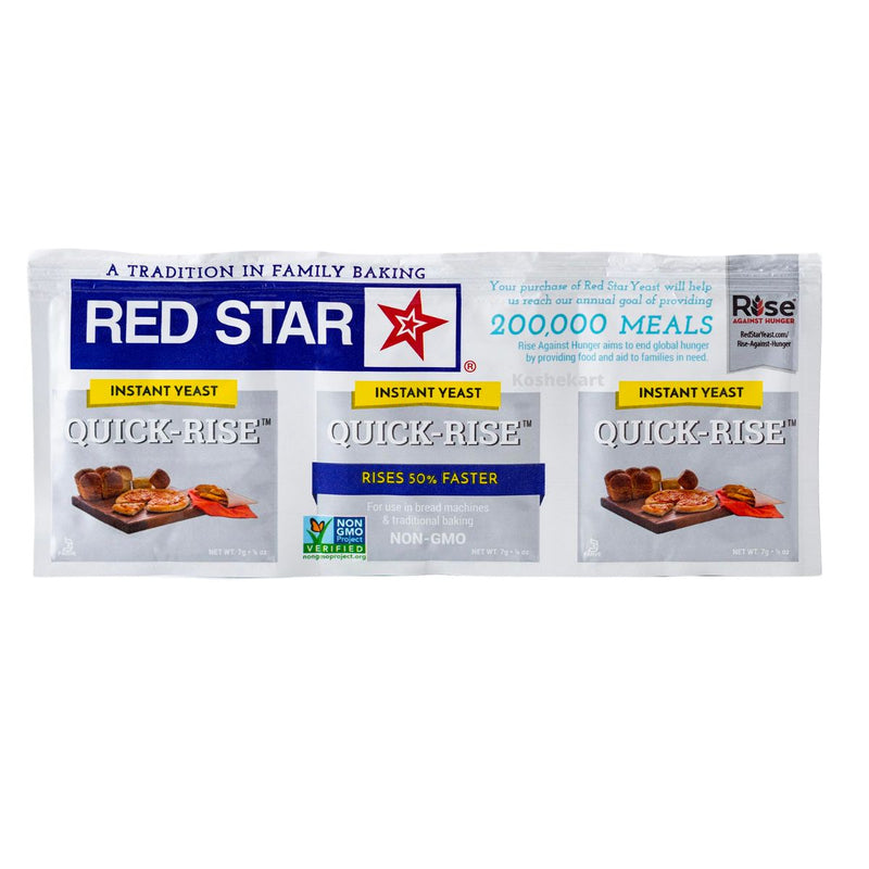 Red Star Quick Rise Yeast - 3 pack