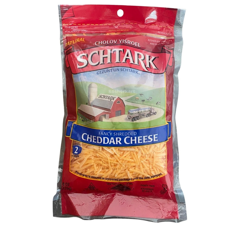 Schtark Fancy Shredded Cheddar Cheese 8 oz