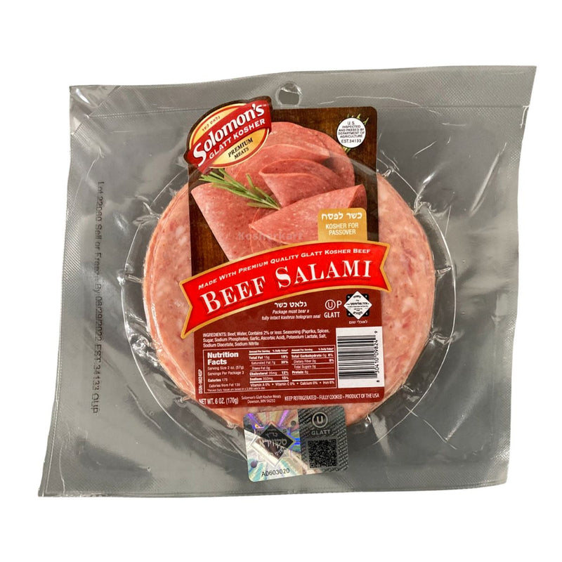 Solomon's Sliced Salami 6 oz