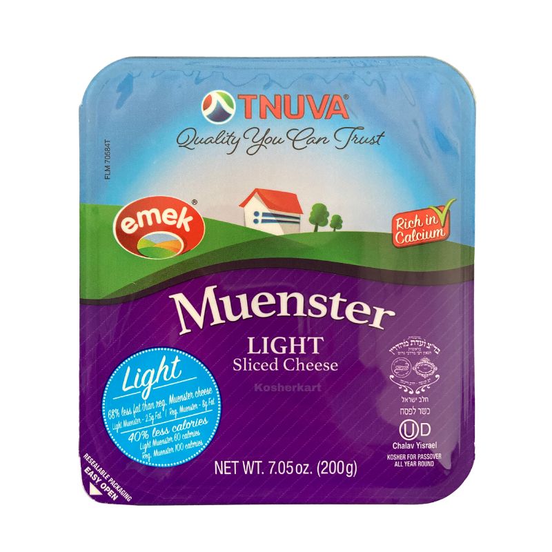 Tnuva Muenster Light Sliced Cheese 7.05 oz