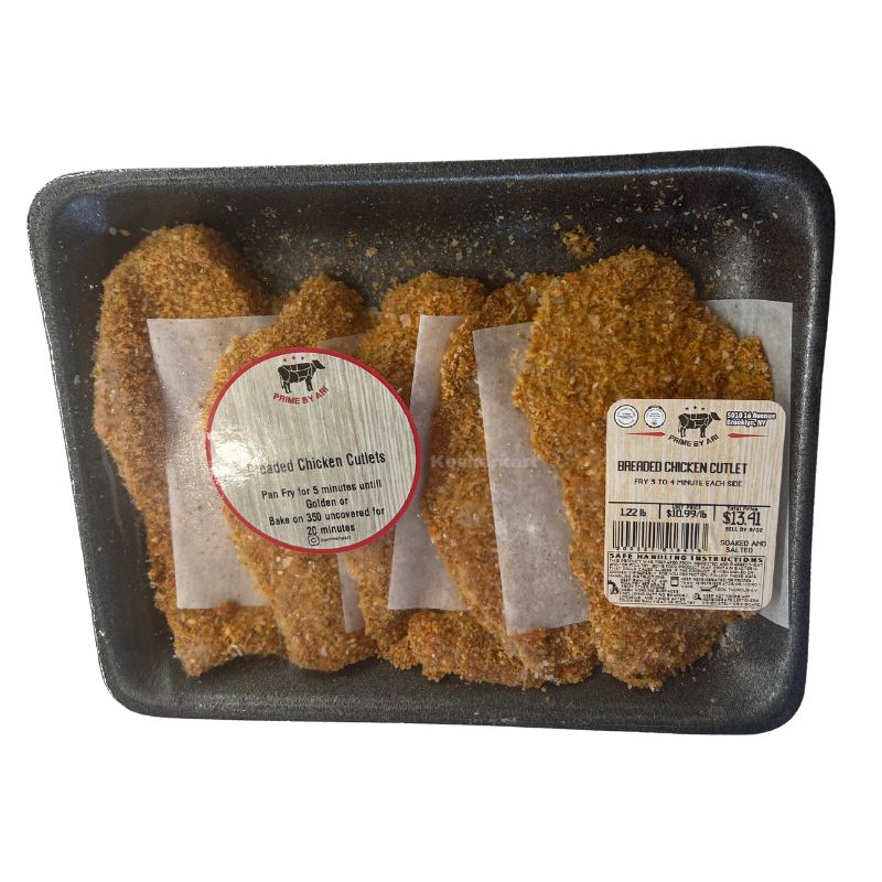 Prime By Ari Pre-Breaded Chicken Cutlets (0.9 lbs - 1.5 lbs)