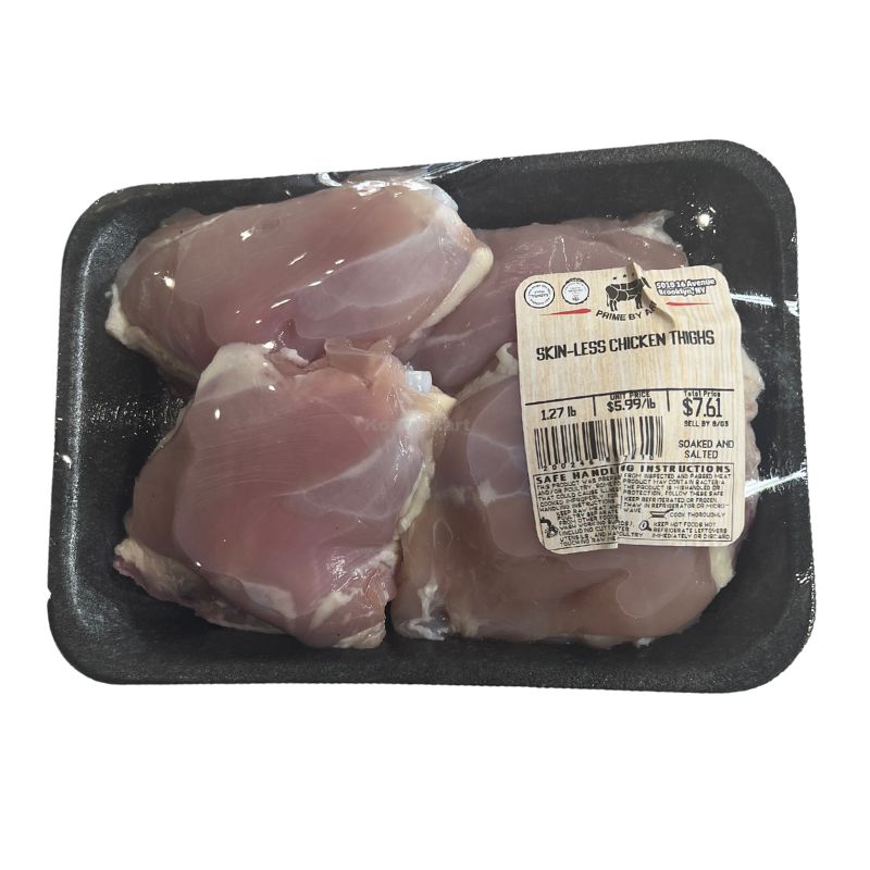 Prime By Ari Skinless Chicken Thighs 4-Pack (1 lb -1.6 lbs)