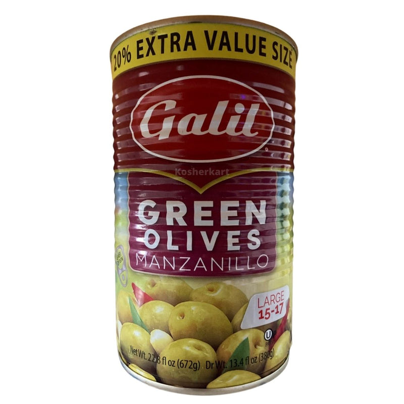 Galil Green Olives Manzanillo (large) 22.8 oz