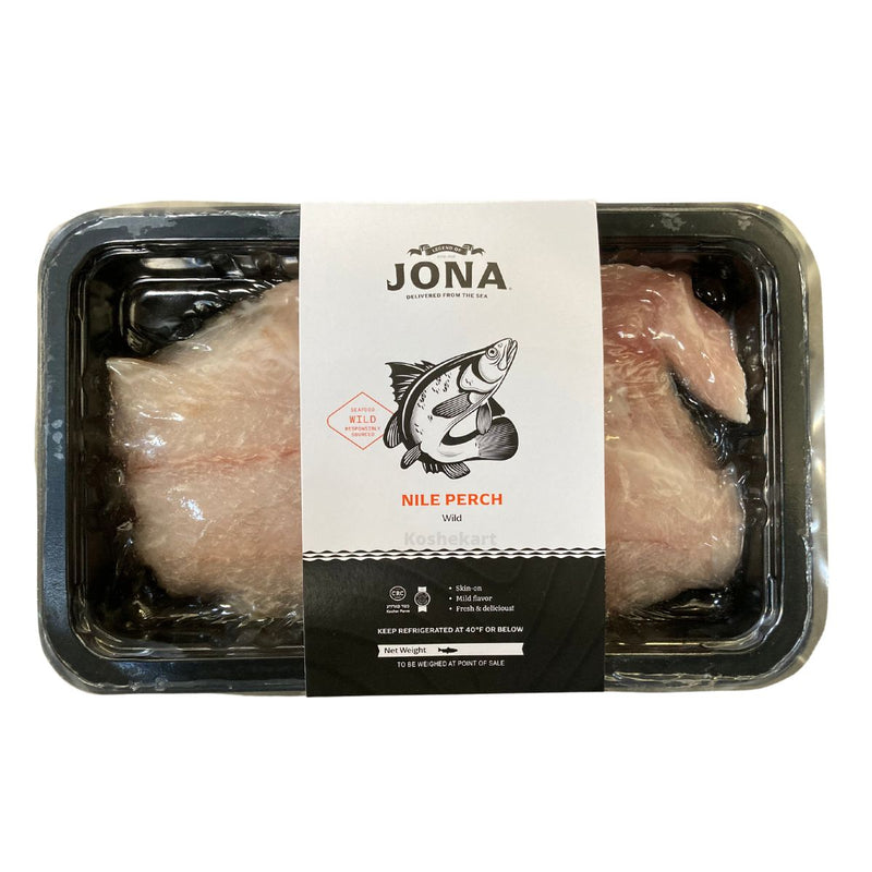 Jona's Wild Caught Nile Perch Fish Fillet (Tray Packed) (0.8 lbs - 1.3 lbs)