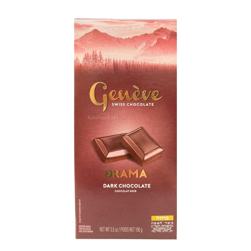Geneve Drama Dark Chocolate Bar 3.5 oz