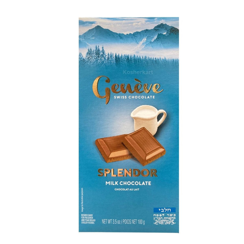 Geneve Splendor Milk Chocolate Bar 3.5 oz