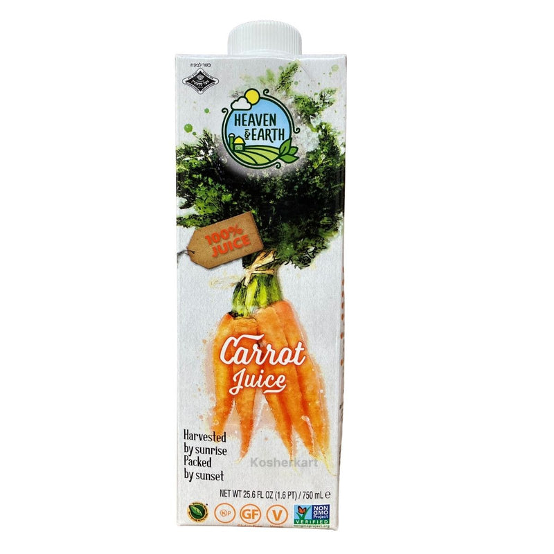Heaven & Earth 100% Carrot Juice 25.6 oz