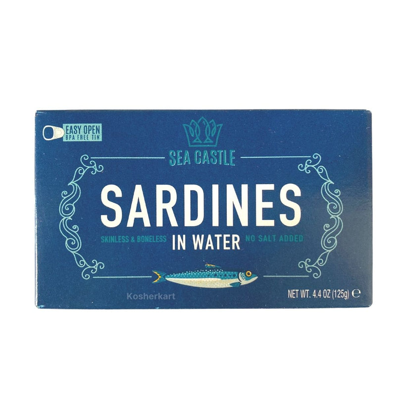 Sea Castle Skinless & Boneless in Water Sardines 4.4 oz