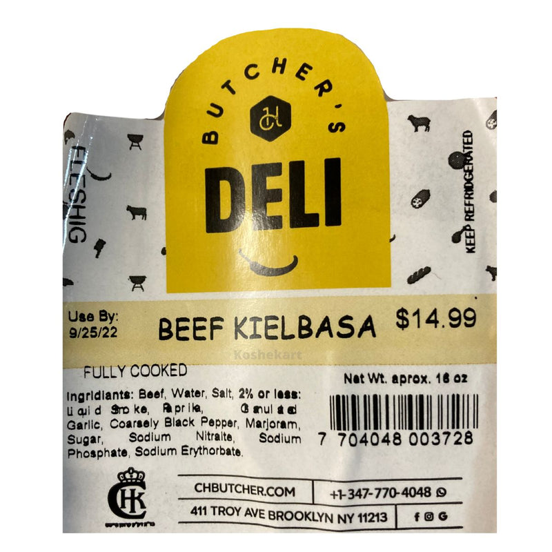CH Butcher Beef Kielbasa 14 oz