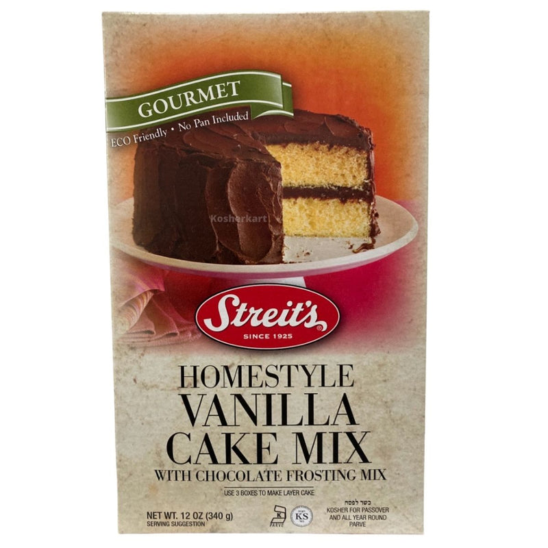 Streit’s Vanilla Cake Mix With Chocolate Frosting 12 oz