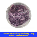 Avner's Shabbat Menu Red Cabbage Salad