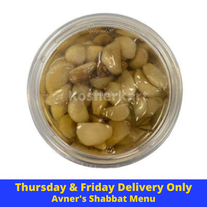 Avner's Shabbat Menu Confit Garlic