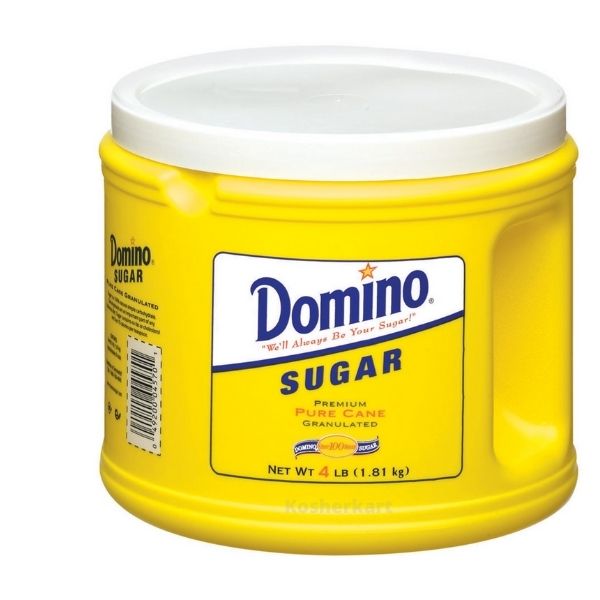 Domino Premium Pure Cane Granulated Sugar 4 lbs (Canister)