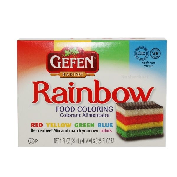 Gefen Assorted Food Coloring 0.25 oz