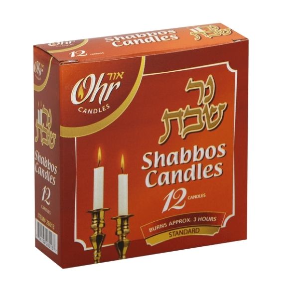 Ohr Tzion Shabbat Candles (12 ct)