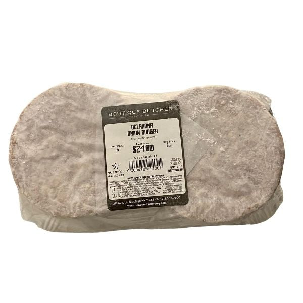 Boutique Butcher Oklahoma Onion Beef Burgers 6pk (frozen)