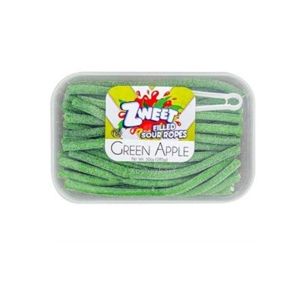 Zweet Sour Ropes Green Apple 10 oz