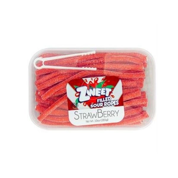 Zweet Sour Ropes Strawberry 10 oz