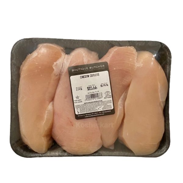Boutique Butcher Chicken Cutlets (regular) (1.5 lbs - 2.5 lbs)
