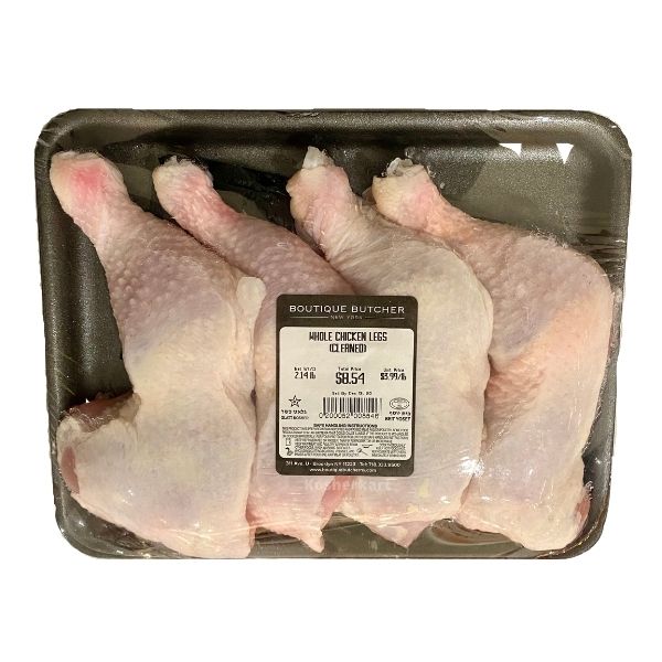 Boutique Butcher Chicken Legs Quarters cleaned 4-pack (3.5 lbs - 4.5 lbs)