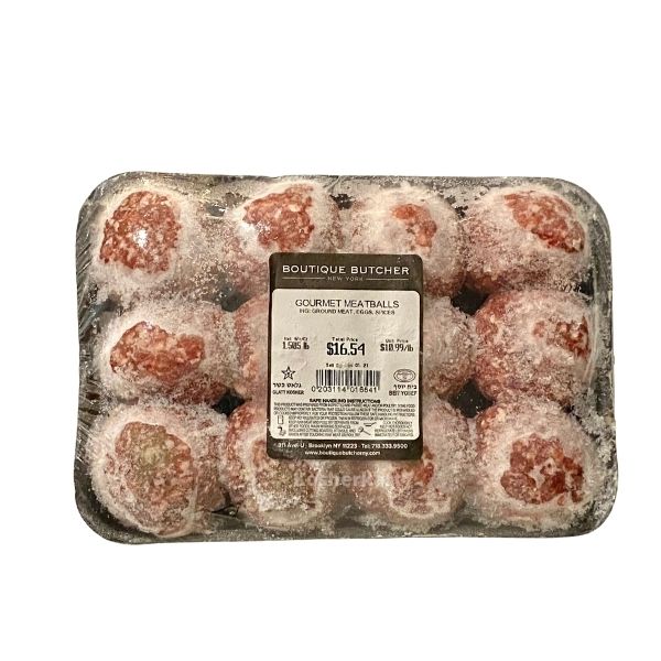 Boutique Butcher Gourmet Beef Meatballs (frozen) (1.3 lbs - 1.8 lbs)