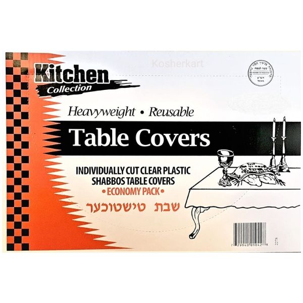Kitchen Collection Plastic Table Cover 60" x 108"