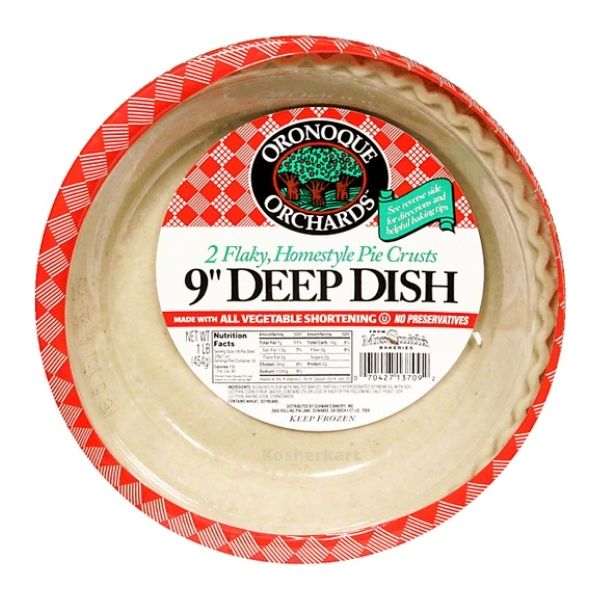 Oronoque 9" Deep Dish Pie Crust (2-pack)