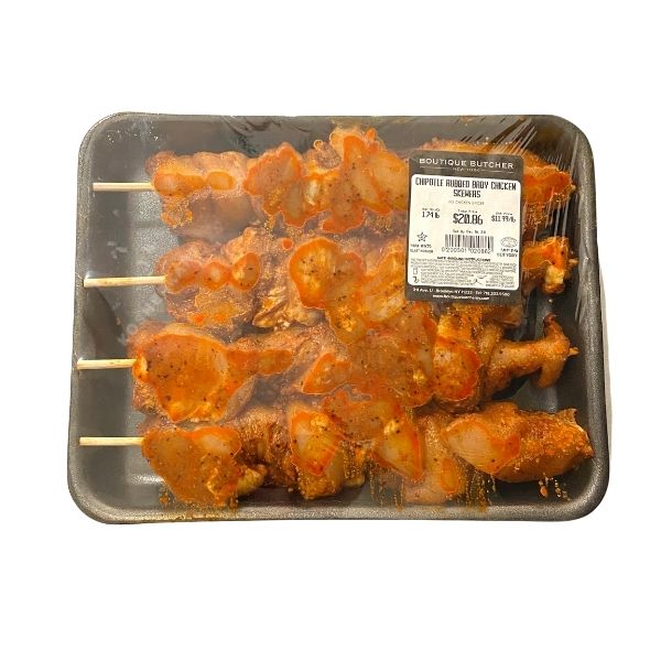 Boutique Butcher Chipotle Marinated Baby Chicken Skewers (1.6 lbs - 1.9 lbs)