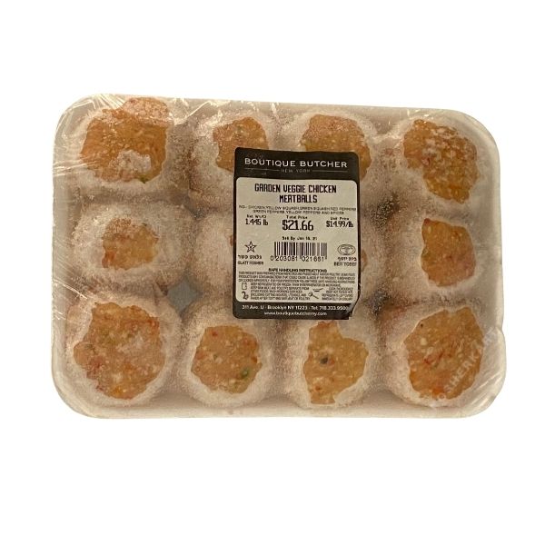 Boutique Butcher Garden Veggie Chicken Meatballs (frozen) (1.4 lbs - 1.9 lbs)