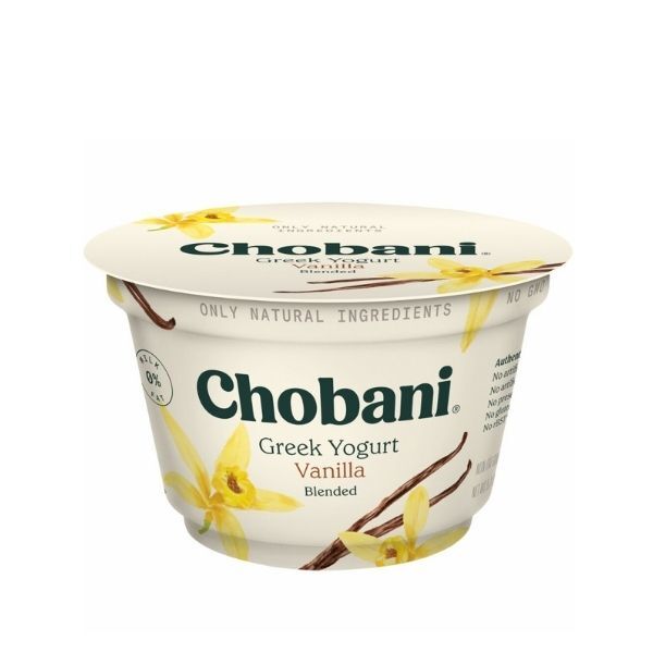 Chobani Nonfat Greek Yogurt Vanilla Flavor 5.3 oz