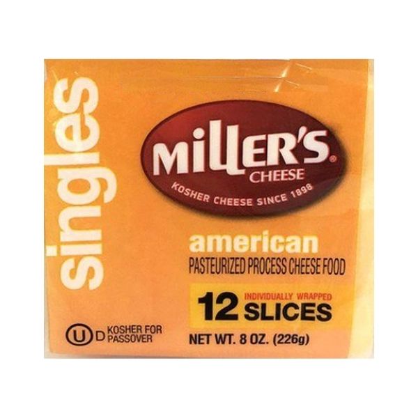 Miller's American Cheese Slices | Dairy Cheese & Refrigerated | Kosherkart