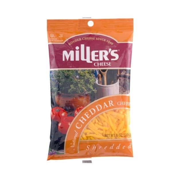 Miller's Shredded Cheddar | Dairy Cheese & Refrigerated | Kosherkart