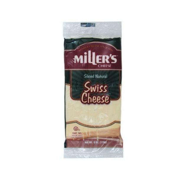 Miller's Swiss Cheese Slices | Dairy Cheese & Refrigerated | Kosherkart