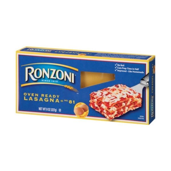 Ronzoni Oven Ready Lasagna | Pantry Staples | Kosherkart