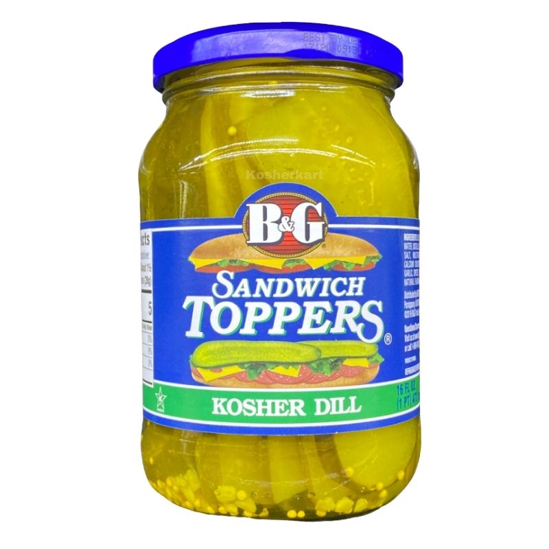 B&G Sandwich Toppers Kosher Dill 16 oz